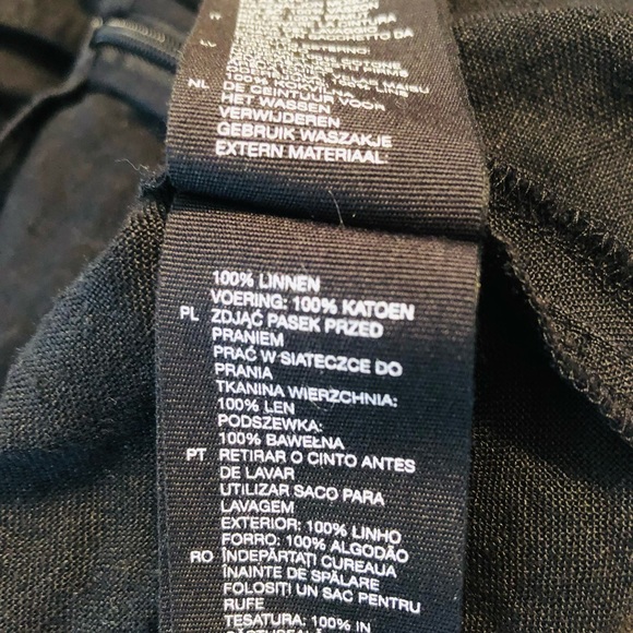 Los Angeles Atelier & Other Stories Linen wide-strap jump suit pockets 4 - Picture 15 of 16